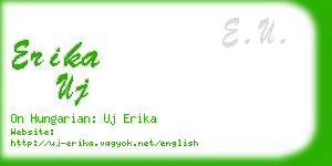 erika uj business card